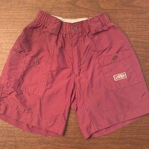 Aftco size 28 w 8” inseam Wine color shorts